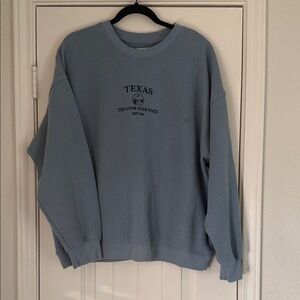 Blue Texas Crewneck Sweater